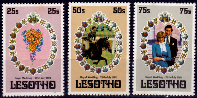 LESOTHO 1981, 22 July. ROYAL WEDDING, set, MNH CV +/-R 25.00 view scans