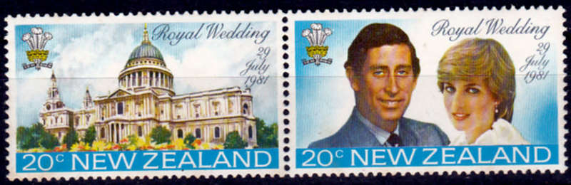 NEW ZEALAND 1981, 29 July. ROYAL WEDDING, set, MNH CV +/-R 10.00 view scans