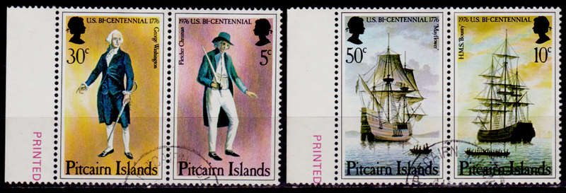 PITCAIRN ISLANDS 1976, 4 July. 200th ANNIV AMERICAN REVOLUTION, UH, CV +/-R 55.00, view scans