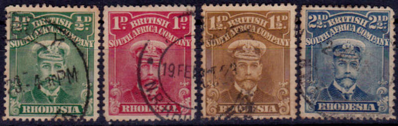 BSAC 1913 - 1922, 1 Sept. DEFINITIVE ISSUE - ADMIRALS, set, UH, CV R 745.00 view scans