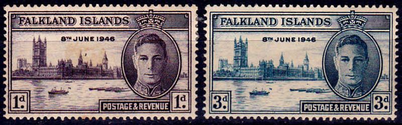 FALKLAND ISLANDS 1946, 7 Oct. VICTORY, set, MH CV +/-R 20.00 view scans