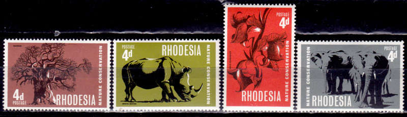 RHODESIA 1967, 6 Sept. NATURE CONSERVATION, set, MNH, CV R 24.00, view scans