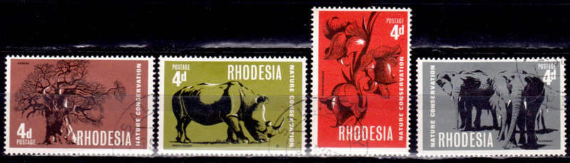 RHODESIA 1967, 6 Sept. NATURE CONSERVATION, set, UH, CV R 16.00, view scans