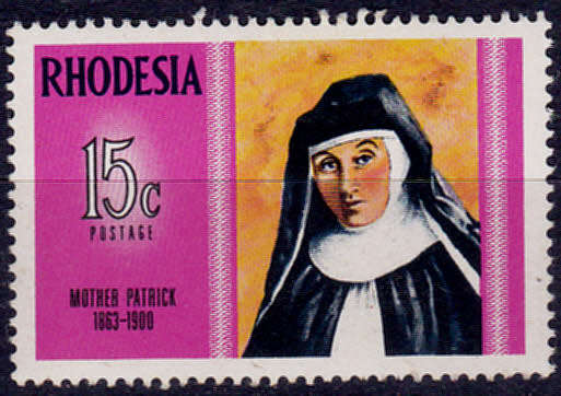 RHODESIA 1970, 16 Nov. FAMOUS RHODESIAN, MOTHER PATRICK, single, MNH, CV R 15.00, view scans