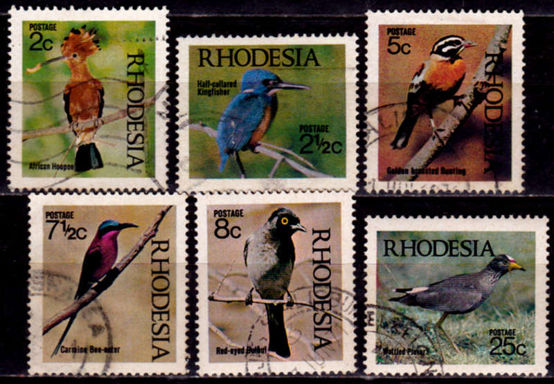 RHODESIA 1971, 1 June. BIRDS OF RHODESIA , set, UH, CV R 81.00, view scans