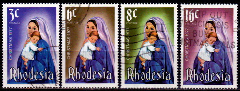 RHODESIA 1977, 17 Nov. CHRISTMAS 1977, set, UH, CV R 10.00, view scans