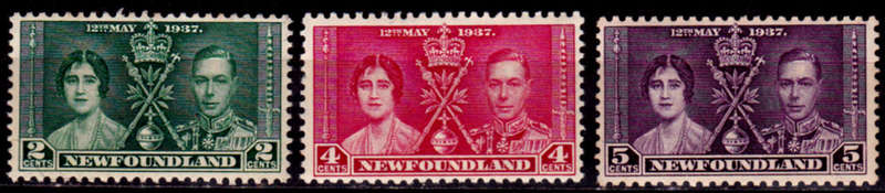 NEWFOUNDLAND 1937, 12 May. CORONATION of KGVI, MH, CV +/- R 55.00 view scans