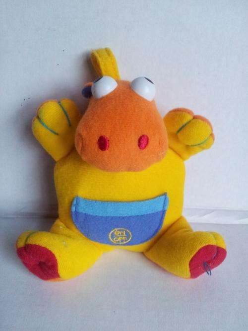 TINYLOVE Orange and Yellow Hippo With Sound Box