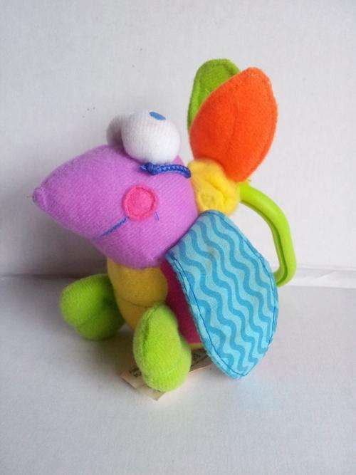 Vibrating Crinckle Winged Toy Bug That Can Be Attached To Baby Gym Or Similar