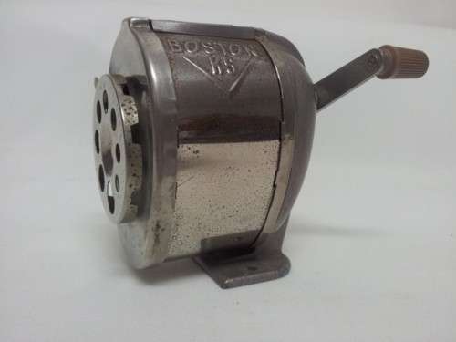 Vintage Boston KS pencil Sharpener Hunt Manufacturing Co. Statesville NC. Some Rust