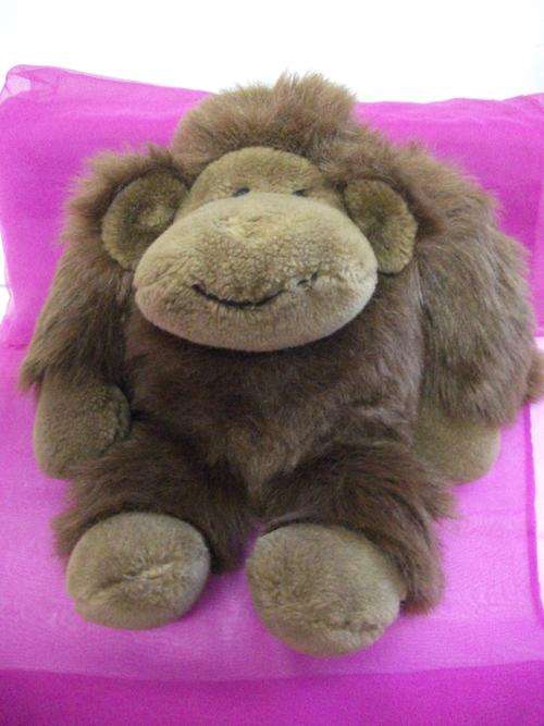 Brown Hairy Monkey Soft Toy