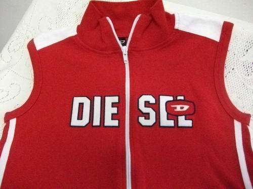 Red Diesel Sleeveless Top With Zipper Size F