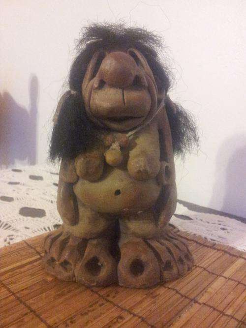 POTTERY FEMAILE TROLL ORNAMENT made by Lidi
