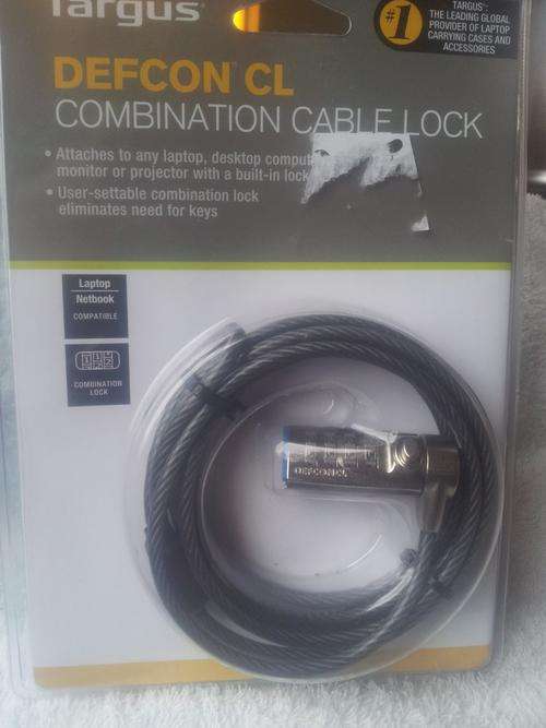 Targus Defcon CL Laptop Combination Cable Lock