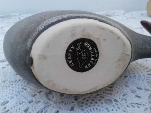 5 Ceramic bird ornaments