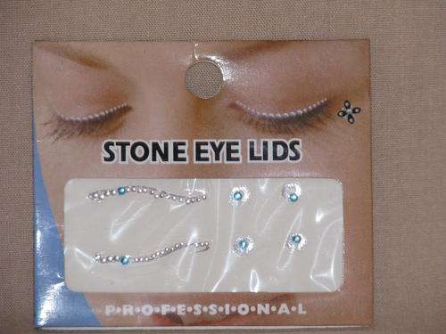Stone Eye Lids - Blue. Great for belly dancers
