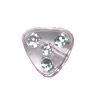 Clear plastic sparkle triangle bead (25 per packet)
