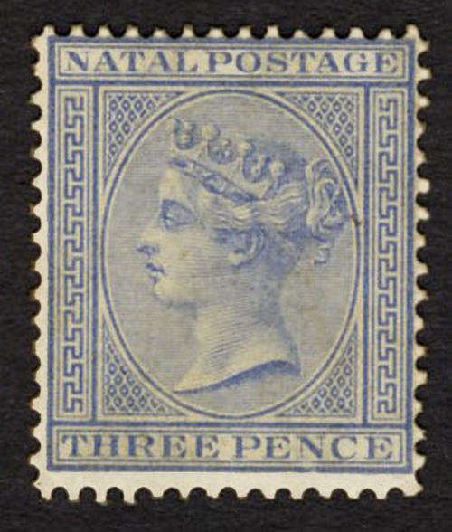 Natal. 1874-78. 3d ultramarine. Mint. SACC 72