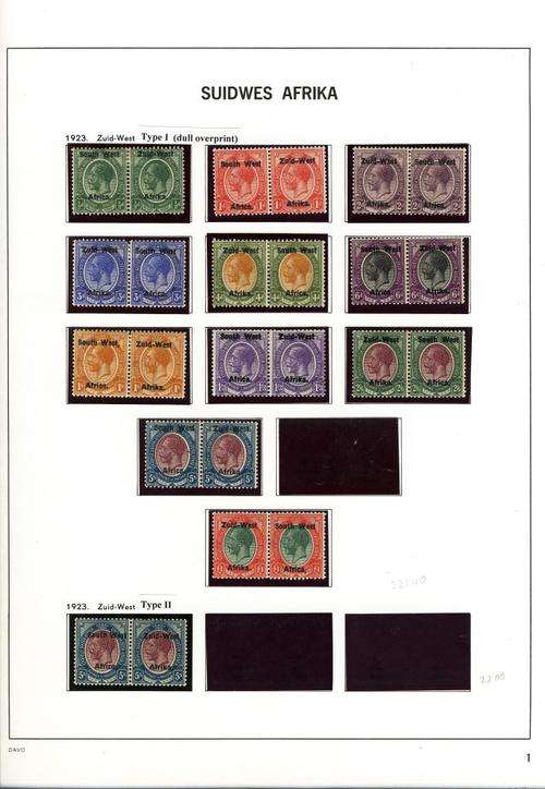 South West Africa Collection. 1897-1990. Unpicked original . Large degree of completeness.