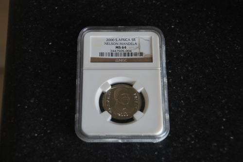 WOW 2000 S.Africa 5R Nelson Mandela - NGC MS64 Graded
