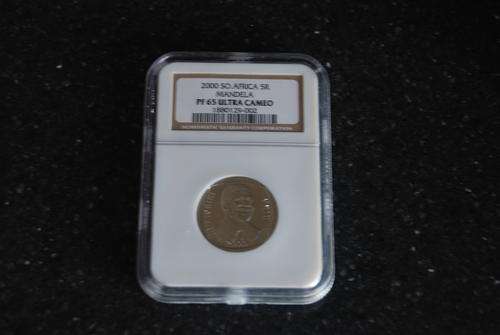 WOW 2000 S.Africa 5R NELSON MANDELA - NGC PF65 Ultra Cameo