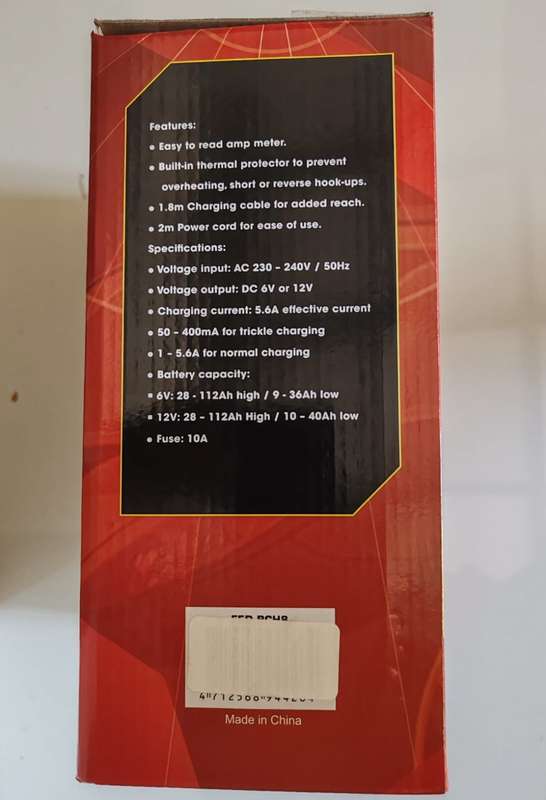 Autokraft 8 Amp Battery Charger