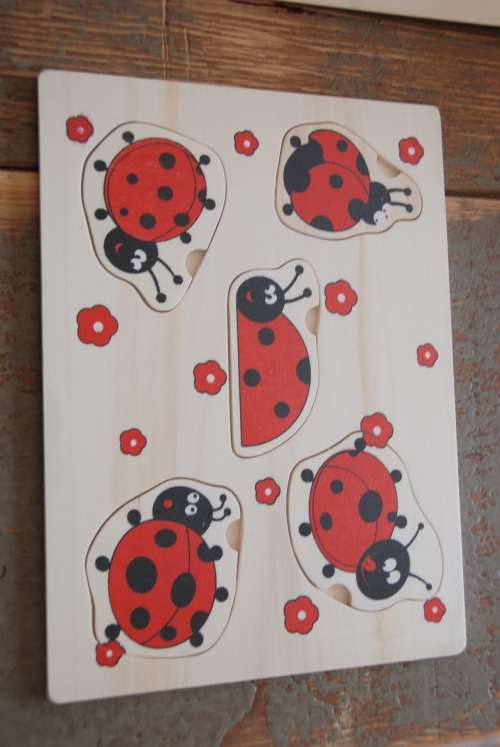Wooden puzzle combo - giraffe/ladybug/dalmations - 3 PUZZLES included - CRAZY R1 AUCTION!