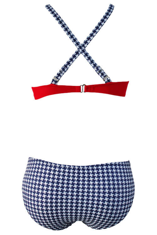 Sexy Red Padded Gather Push-up Bikini Set. SIZE S-XL