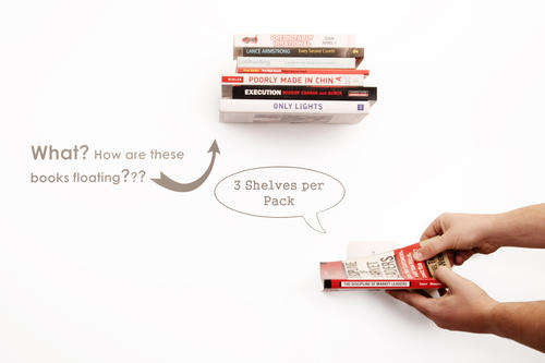 Floating Bookshelf (Set of Three)