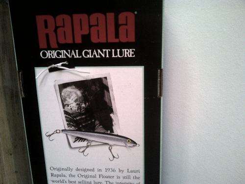 Big Rapala Giant fishing lure, sea fishing, nice ornament or to use for fishing