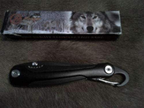 Hongjie high quality stainless steel flick / pocket knife in original box