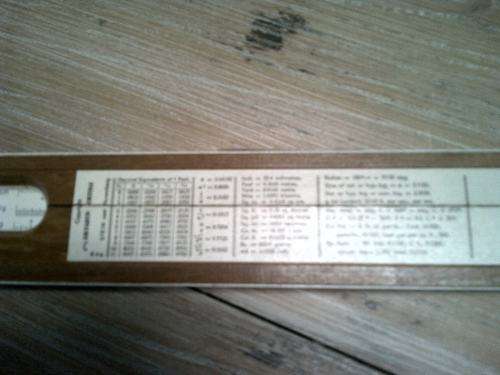 Very rare antique 1937  Faber Castell 1/98 Electro slide ruler in original packaging.