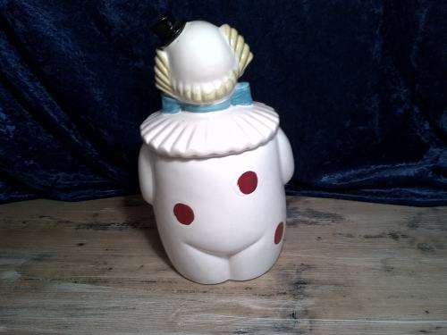 Vintage latge ceramic clown  Cookie Jar