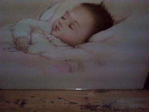 Antique 1935 lithographs, "Precious asleep and Precious awake" by Edyth Marie Klapka