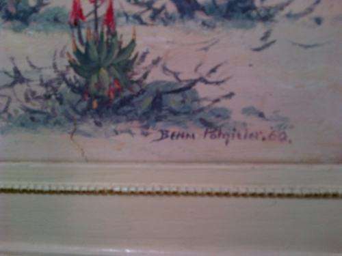 Original vintage framed Oil Painting by Ben Potgieter