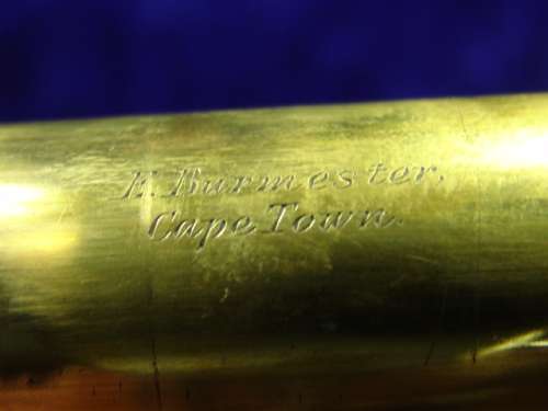 Vary rare 1800's Antique Brass and Leather bound two draw Telescope by L. Casella. FREE SHIPPING