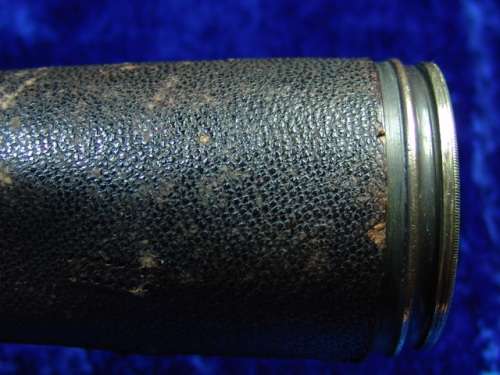 Vary rare 1800's Antique Brass and Leather bound two draw Telescope by L. Casella. FREE SHIPPING