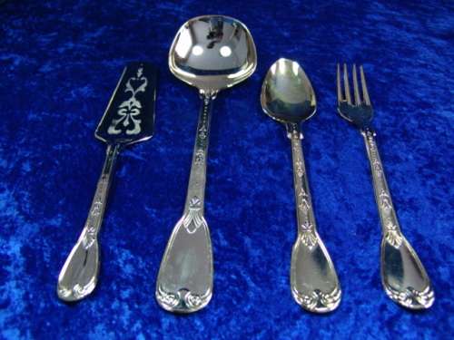 Vintage 61 - Piece 24ct Gold plated Cutlery Set  in original box- Italy. FREE SHIPPING