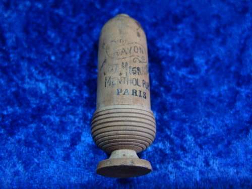 Antique French acorn shaped anti migraine Inhaler -  Paris 1920