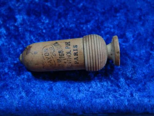 Antique French acorn shaped anti migraine Inhaler -  Paris 1920