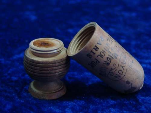 Antique French acorn shaped anti migraine Inhaler -  Paris 1920