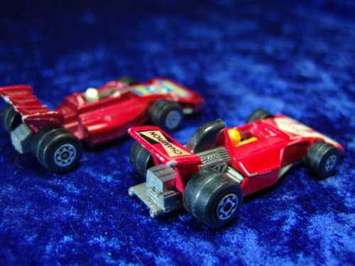 Two Vintage Matchbox  metal model cars No.36 & 24 "Superfast Formula 5000 & Team Racer"  1975 & 73