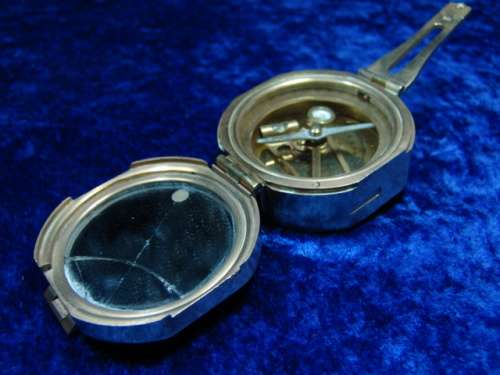 Vintage Sine Brass Nautical Compass