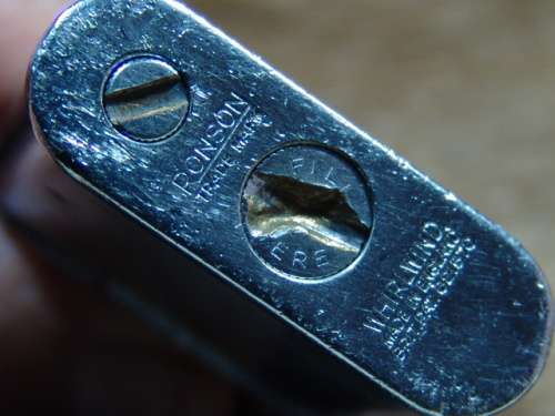 Vintage Ronson Whirlwind chrome metal Lighter - England