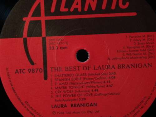 The Best of Laura Branigan LP - 1988