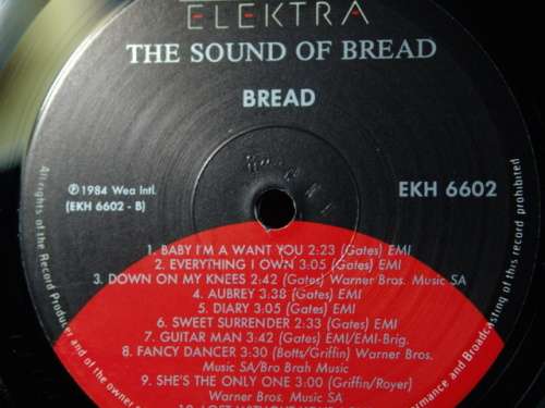 The sound of Bread LP - Their 20 finest Songs - 1977