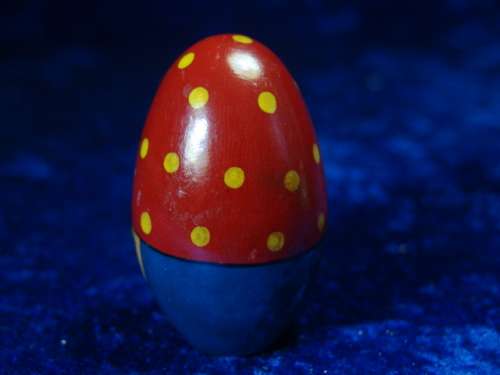 Vintage Russian Wooden Egg Doll - Matryoska