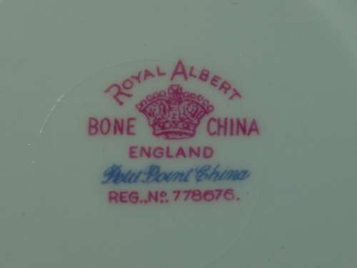 Royal Albert Saucer and Cakeplate - "Petit point China"
