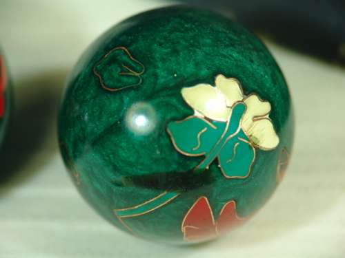 Vintage Chinese Musical Health / Stress Balls in Original Box