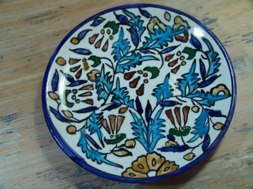 Decorated wall Plate "Jerusalem" - hand painted